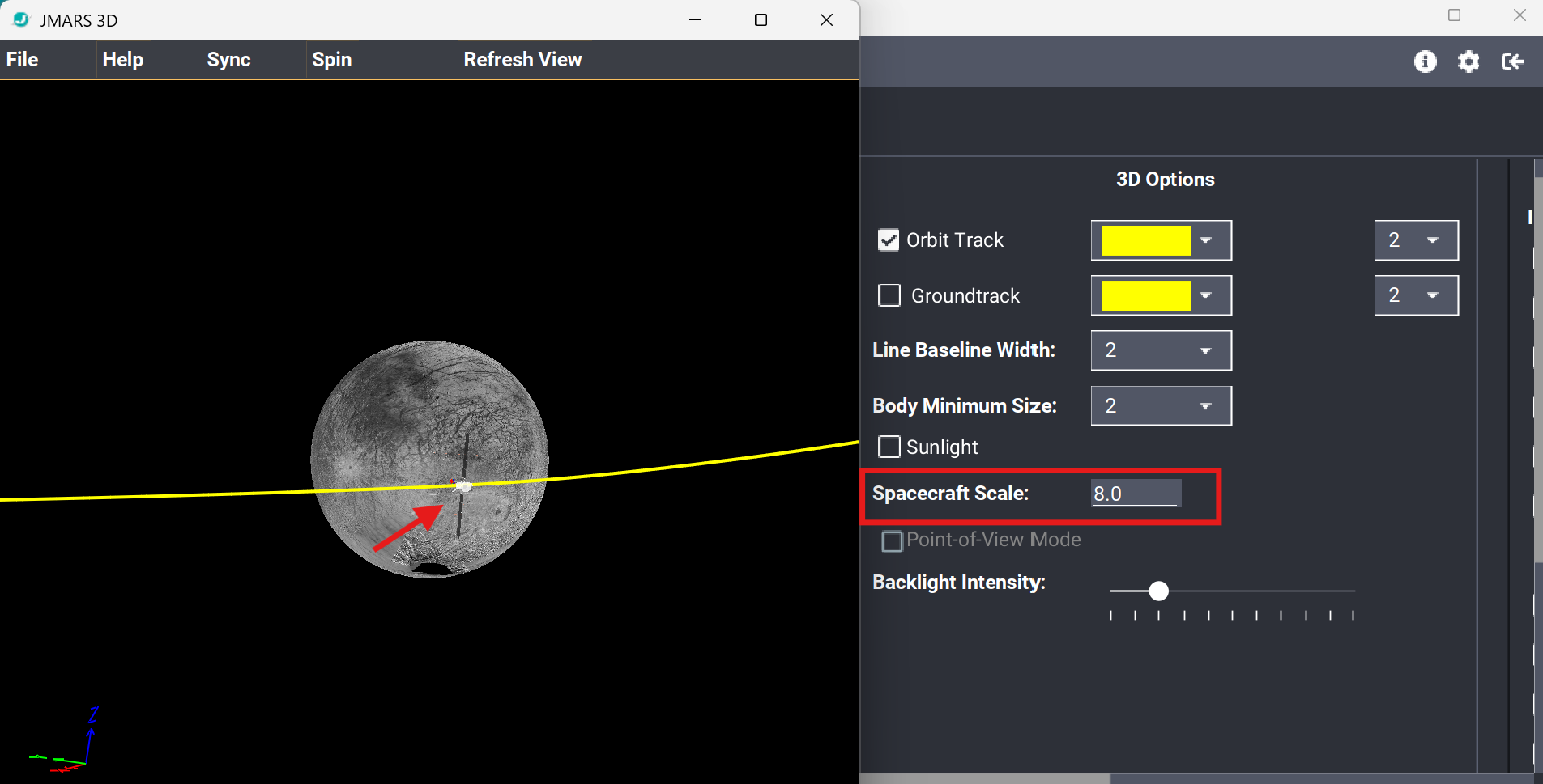 Increased spacecraft size