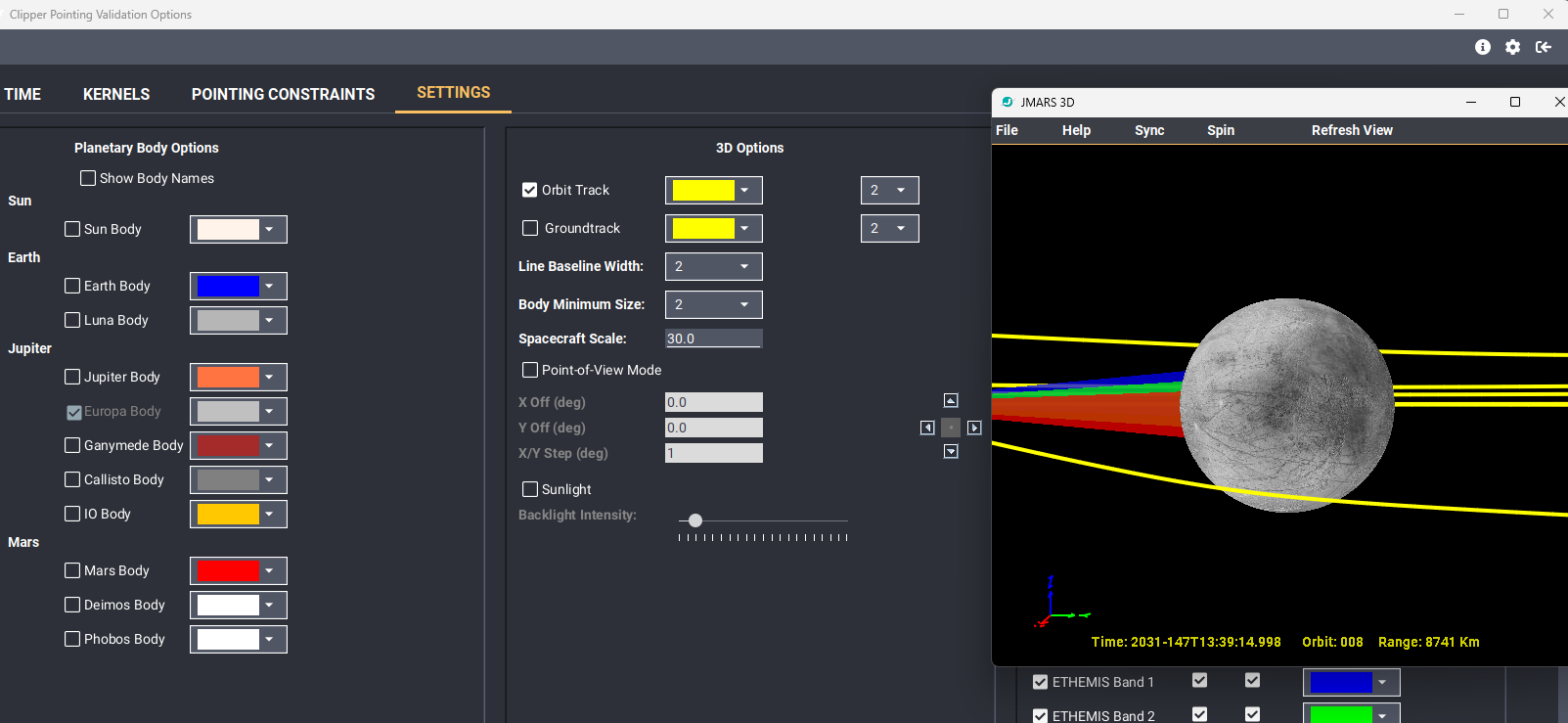 The standard 3D view before Point-of-View Mode is enabled