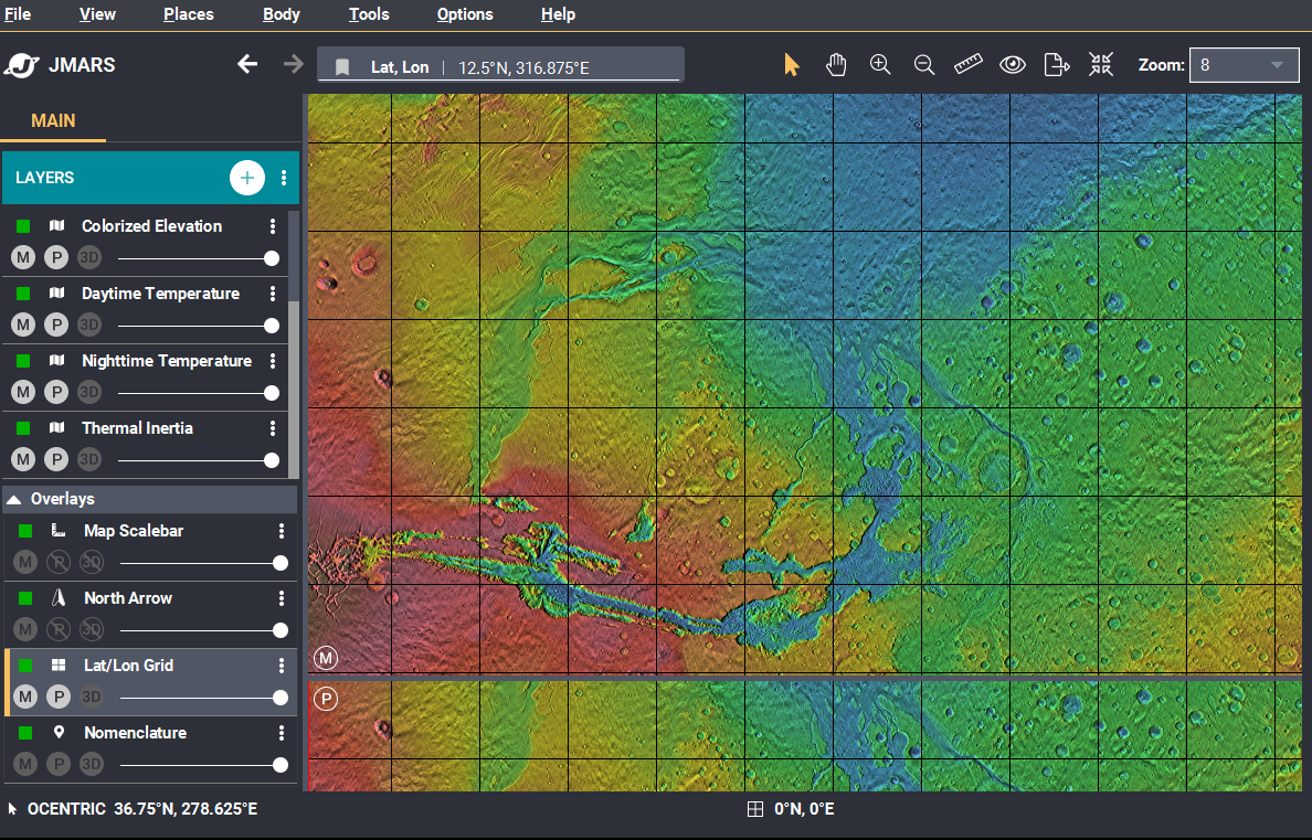 Lat lon maps